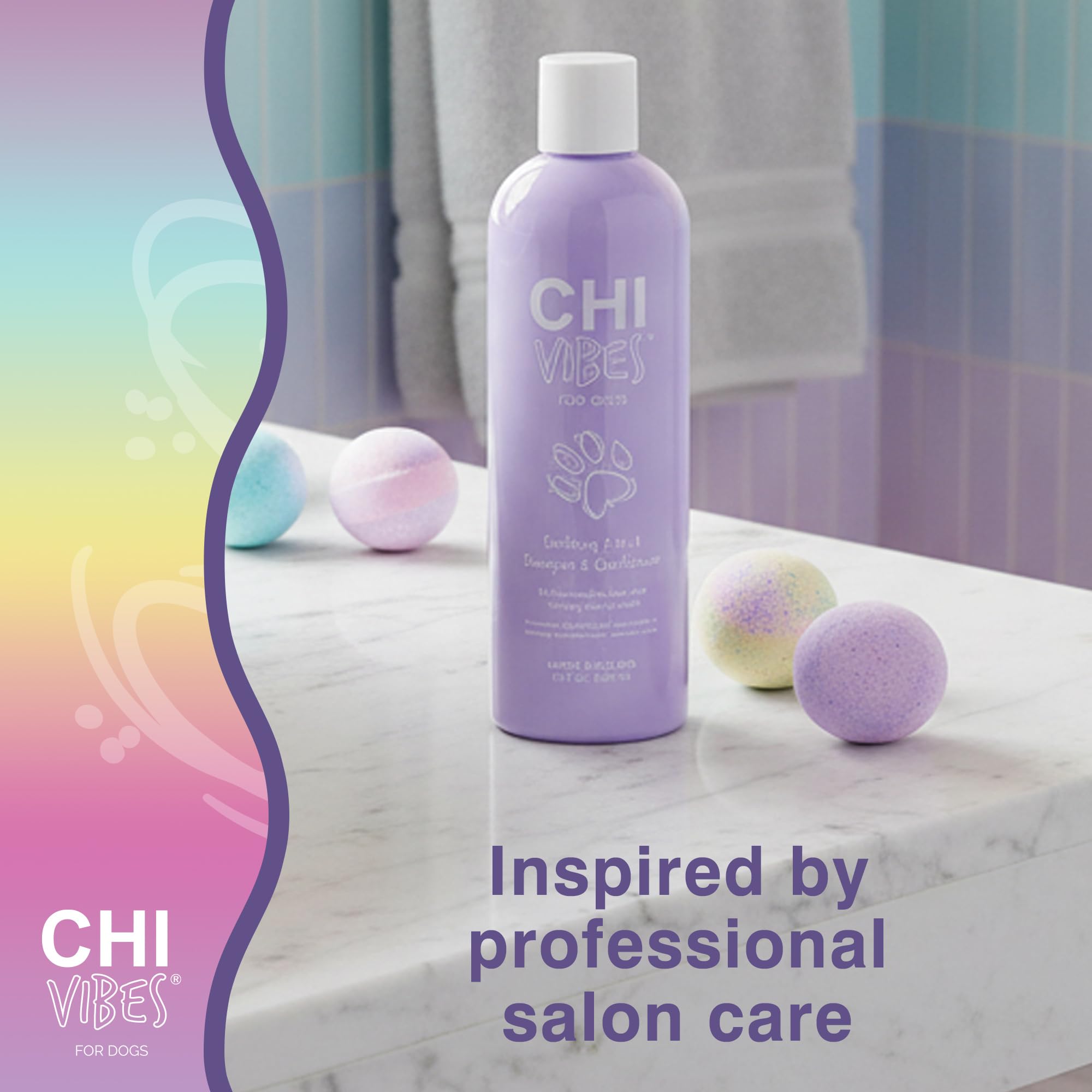 Amazon.com : CHI Vibes for Dogs Soothing 2 in 1 Dog Shampoo and